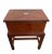 Vintage Flip Top Cabinet Small Chest Felt Lined Mahogany With Lock and Key For Sale In Palm Springs - Image 6 of 11
