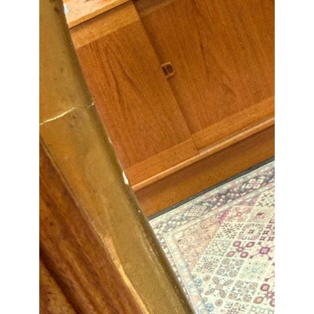 Louis Philippe Antique Louis Philippe Mahogany Gilt Trim Mirror, Circa 1870s For Sale - Image 4 of 5
