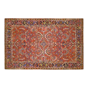 Vintage Persian Decorative Oriental Heriz Rug in Room Size