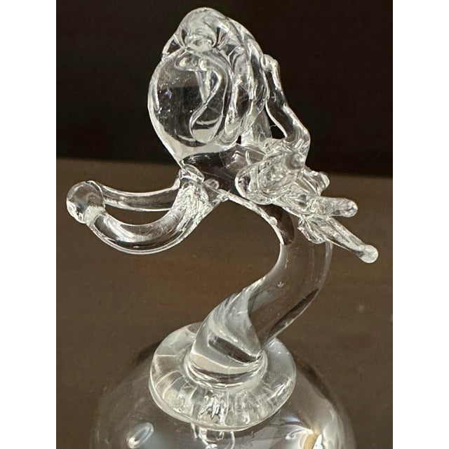 Transparent Vintage 20th Century Glass Angel Bell For Sale - Image 8 of 12