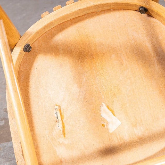 Blonde Bentwood Dining Chairs from TON, 1960s, Set of 9 For Sale - Image 13 of 14