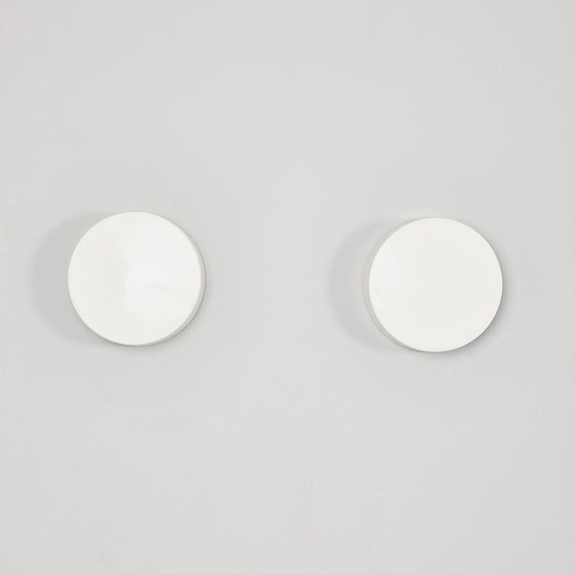 Glass Czech Cake Tin Opaline Glass Wall Lamp, 1950s For Sale - Image 7 of 8