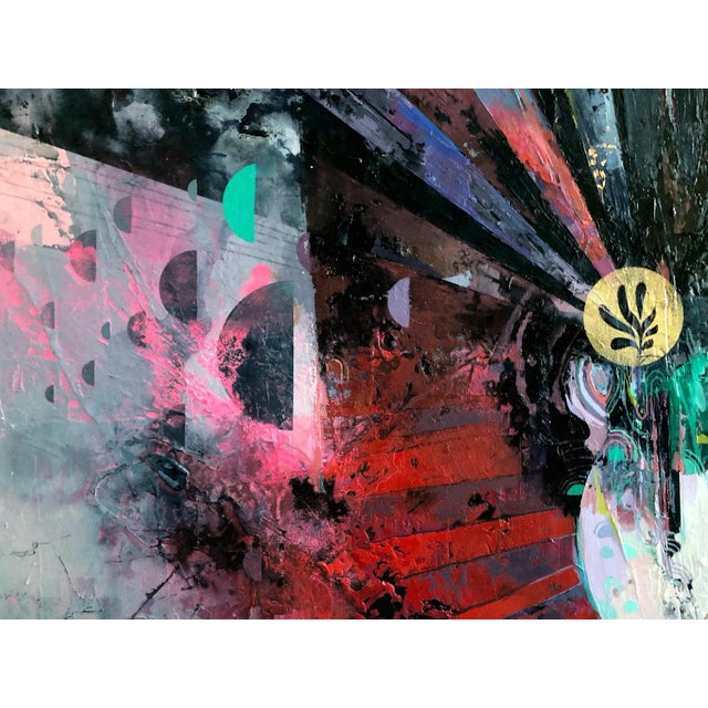 Early 21st Century Quintessence, Contemporary Abstract Horse with Bold Colors, Layered Texture, 2019 For Sale - Image 5 of 8