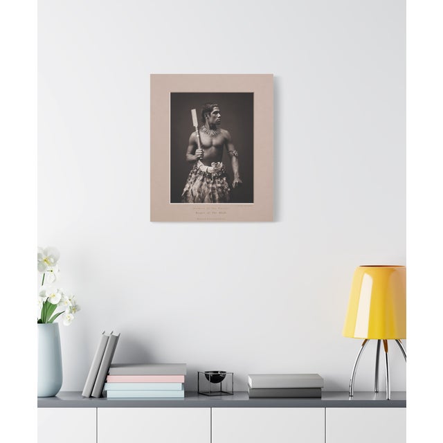 Charcoal Atelier Aria Lumae Burton Brothers Samoa Portrait 1899 Restored Fine Art Gallery Board Print 20 X 24 on Archival Museum Grade Hahnemuhle Baryta Paper For Sale - Image 8 of 17