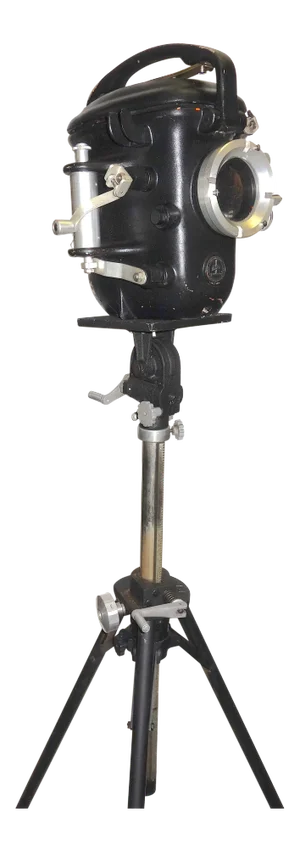 Mid 20th Century "Sea Hunt" Underwater Cinema Camera Housing With Tripod