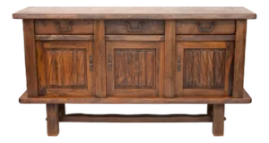 Brutalist Elm Sideboard, 1970s