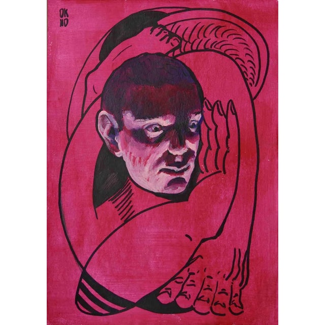 Valeriya Shebelnichenko, What's Ahead? (1), Acrylic & Marker, 2023 For Sale