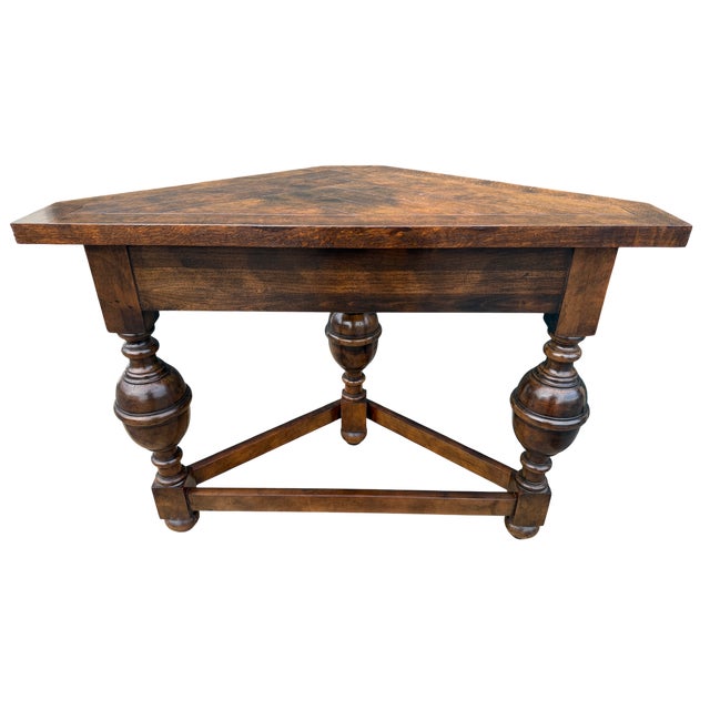 Baker Furniture Company Late 20th Century Baker Furniture Triangle Side Table For Sale - Image 4 of 12