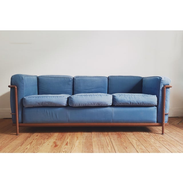 Textile LC2 Sofa by Le Corbusier for Cassina, 1980s For Sale - Image 7 of 7