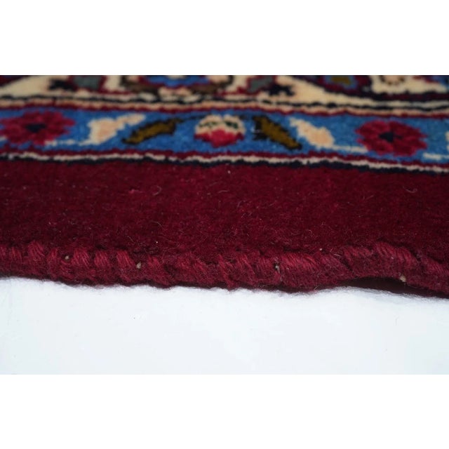 Vintage Persian Mashad Signed Rug 9'5'' X 12'2'' For Sale - Image 4 of 12