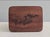 Wood Michael Elkan Signed Hand-Carved Curly Maple Burl Desk Clock With Hidden Compartment For Sale - Image 7 of 9
