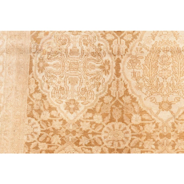 Fine Antique Indian Amritsar Handmade Wool Rug For Sale - Image 10 of 12