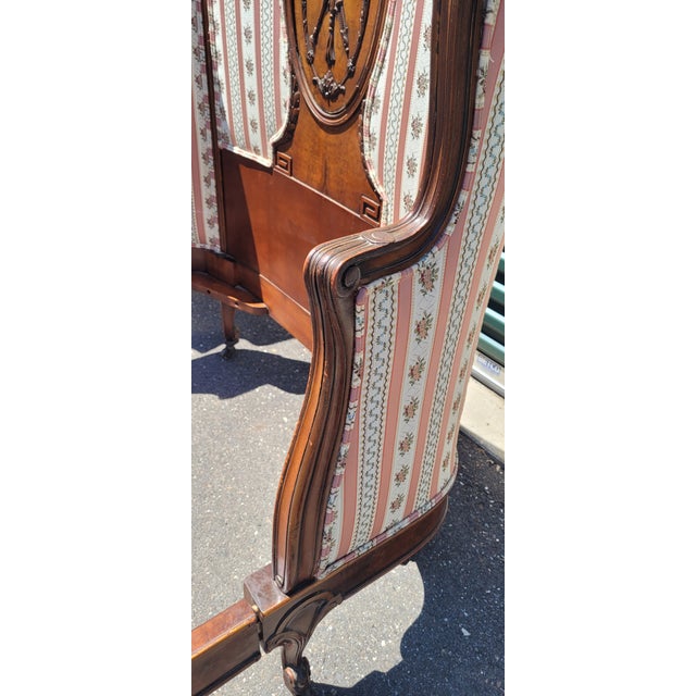 Fine Pair 1930s French Scoop Medalion Twin Beds For Sale - Image 16 of 18