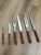 French Country Vintage Chef Master Steel Cutlery Set of Six For Sale - Image 3 of 9