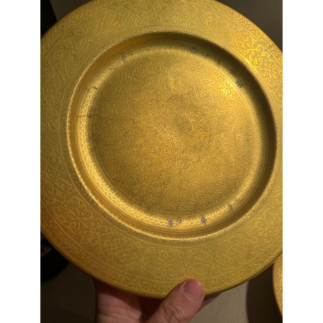 19th C Antique Gold Encrusted Thomas Bavaria Dinner Plates Set of 8 For Sale - Image 4 of 12