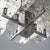 Vintage Chandelier in Chromed Metal and Glass, 1970s For Sale - Image 14 of 16