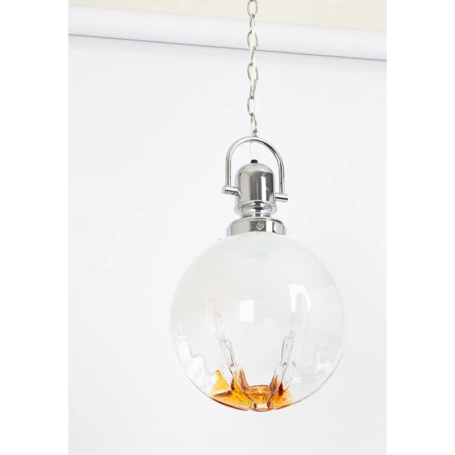 Sputnik Murano Ball Pendant Light from Veart, Italy, 1970s For Sale - Image 4 of 10