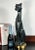 Vintage 24" Mid Century Modern / Art Deco Cubist Black Cat Sculpture For Sale In Providence - Image 6 of 10