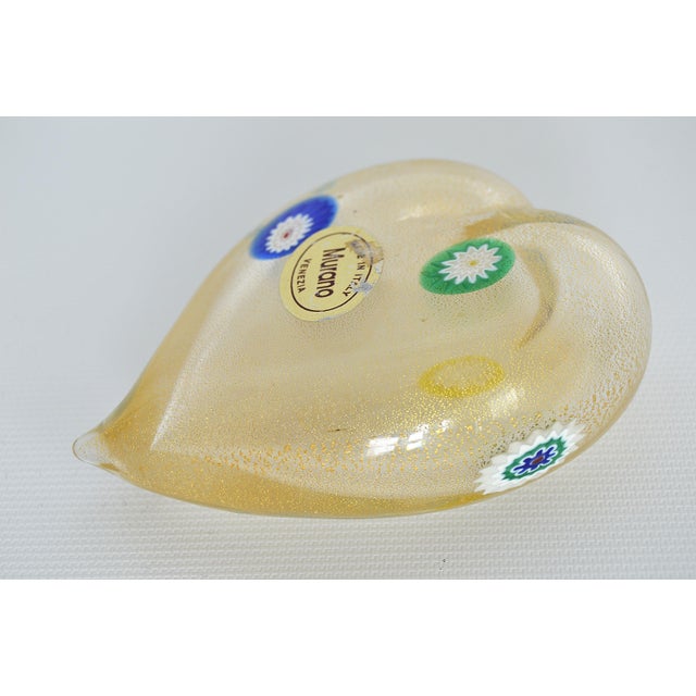 1980s Murano Glass Paperweight Signed For Sale - Image 5 of 7