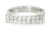 Estate 18K White Gold Designer Diamond Ring - 22 Brilliant Round Diamonds Short Description: Elegant estate 18K white gold...