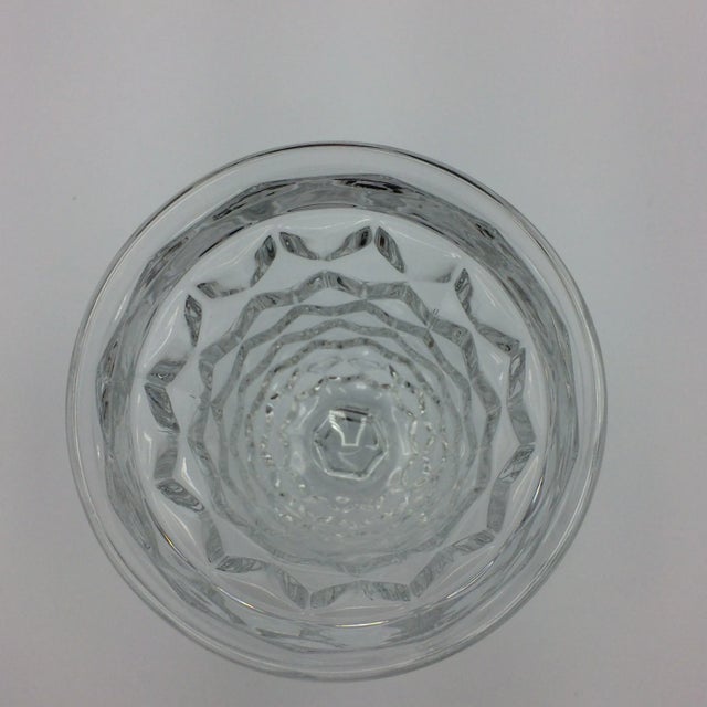 Glass Fostoria American Clear Low Water Goblet - Set of 7 For Sale - Image 7 of 8