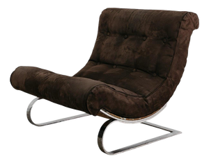 Lounge Chair in Steel by Renato Balestra for Cinova, 1973