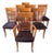 Set of 8 a Sibau Dining Chairs For Sale