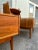 Wood Mid Century Modern Pair of Two-Tier Nightstands With Double Drawers | Kipp Stewart for Drexel For Sale - Image 7 of 12