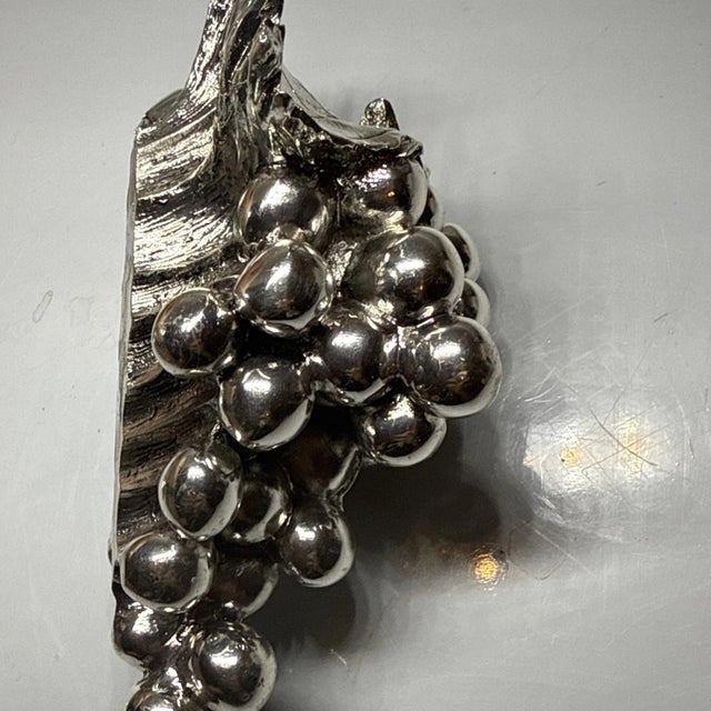 Silver Laminato Ag Silver-Plate Grape Cluster Sculpture For Sale - Image 8 of 12