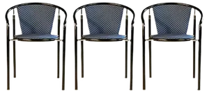 Dark Horse Dining Chairs by Rud Thygesen & Johnny Sørensen for Botium, 1980s, Set of 3