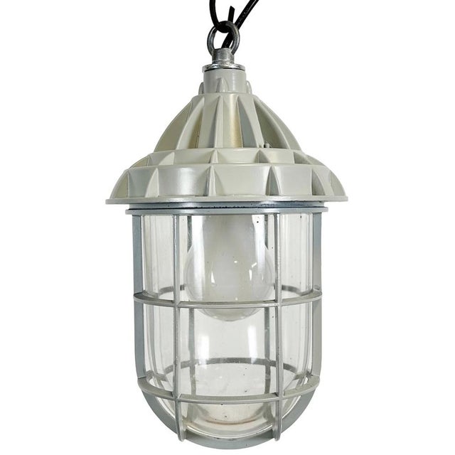 Industrial Grey Cast Aluminium Light from Yamada Co.ltd., 1960s For Sale - Image 14 of 14