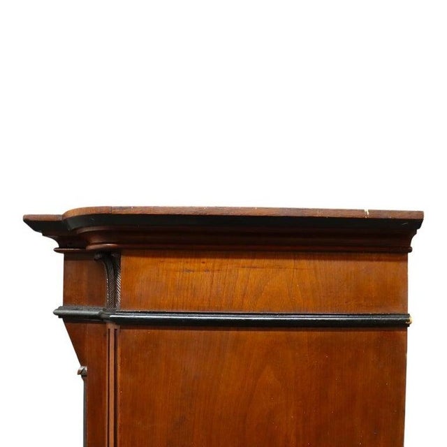 Rare Antique Victorian Egyptian Revival Figural Carved Walnut Secretary C1880 For Sale - Image 16 of 18