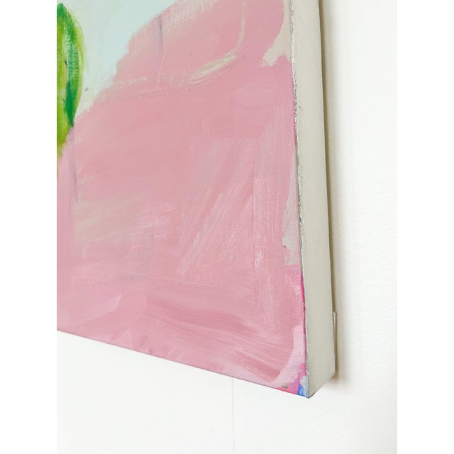 "Faded Tulips" Contemporary Original Modern Abstract Mixed-Media Painting by Genevieve Allen For Sale - Image 4 of 4