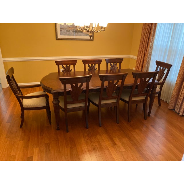 Thomasville Hemingway Collection Dining Table & 8 Chairs Chairish