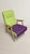 Vintage Lounge Chairs in Green and Purple Upholstery, Czechoslovakia, 1940s, Set of 2 For Sale - Image 6 of 13