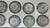 Antique Blue and White Bowls - Collection of 12 - Scalloped Edge -End Edo or Beginning Meiji Period For Sale - Image 16 of 18