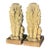 Pair of Majestic Vintage Concrete Lions on Bases For Sale