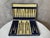 Metal Brass Hors d'Oeuvre Cutlery Set, 1920 For Sale - Image 7 of 7