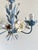 1990s Vintage Floral Painted Steel Five-Light Chandelier from Lamparas Schuller, Spain, 1990s For Sale - Image 5 of 18