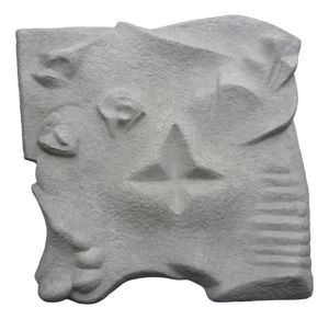 Anthroposophical Cement Wall Sculpture by Armin Naldi, 2000s