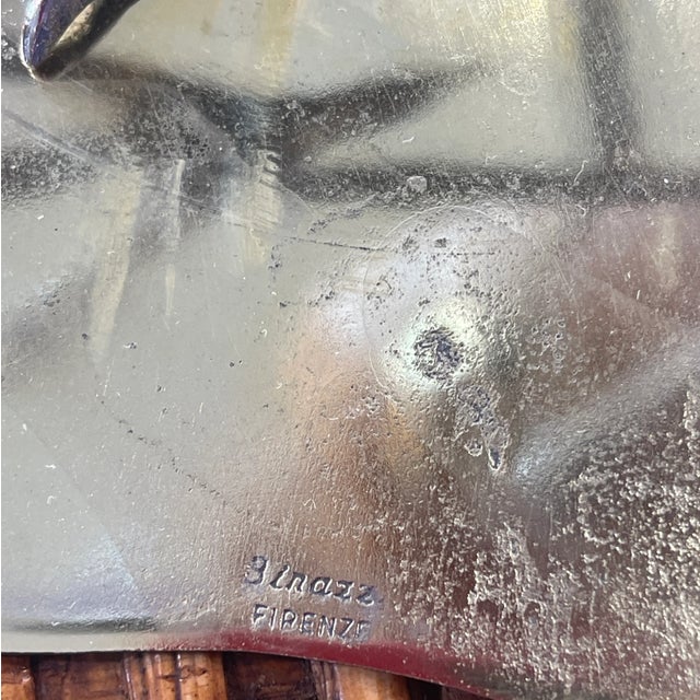 Gabriella Binazzi, Silver Plate, Brass & Large Seashell Flamingo, Signed For Sale - Image 11 of 12