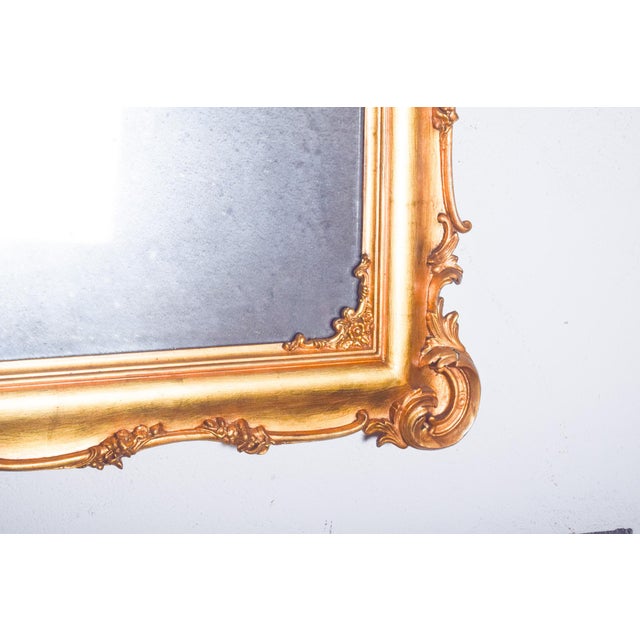 Rococo Ornate Giltwood Mirror, 1890 For Sale - Image 6 of 8