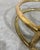 Postmod Gold & Smoked Glass Swivel Tiered Coffee Table For Sale - Image 10 of 11