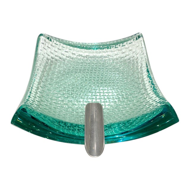 Late 20th Century Stephen Schlanser Cigar Ashtray California Studio Art Glass For Sale - Image 11 of 13