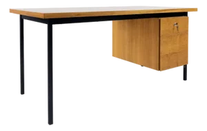 Desk 115/24 in Teak by Florence Knoll for Knoll International, 1950s