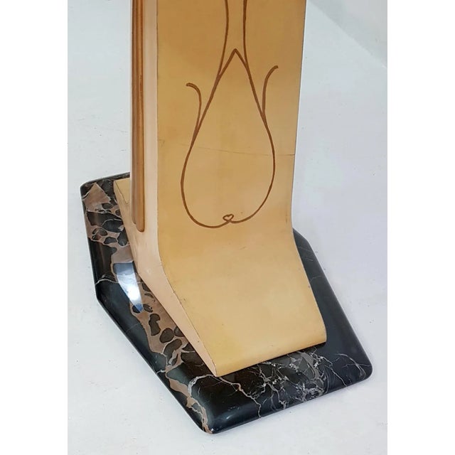 Mid-Century Coffee Table in Parchment with Marble Top and Base, 1959 For Sale - Image 4 of 7