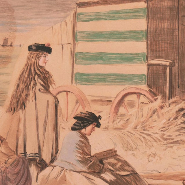 Mid 19th Century 'At the Beach, Scene at Sandbath' After John Leech, 1865, Punch Magazine, Thomas Agnew, Victoriana For Sale - Image 5 of 13