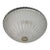 1960s Italian Clear Graniglia Murano Glass Flush Mount For Sale