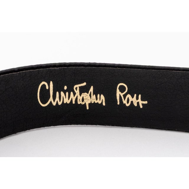 Christopher Ross Gold Plate Feather Belt, 1986 For Sale - Image 4 of 9