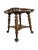 Camel Early 20th Century Tiger Oak Barley Twist Table With Glass Ball & Claw Feet For Sale - Image 8 of 17